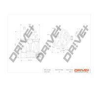Filtro carburante Filtro per condotti/circuiti DP1110.13.0215 Drve+ per NISSAN