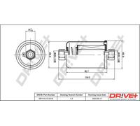 Filtro carburante Filtro per condotti/circuiti DP1110.13.0218 Drve+ per JAGUAR