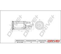 Filtro carburante Filtro per condotti/circuiti DP1110.13.0223 Drve+ per VOLVO