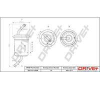 Filtro carburante Filtro per condotti/circuiti DP1110.13.0228 Drve+ per MAZDA