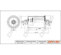Filtro carburante Filtro per condotti/circuiti DP1110.13.0249 Drve+ per ROVER