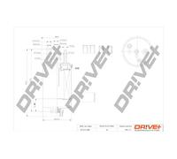 Filtro carburante Filtro per condotti/circuiti DP1110.13.0264 Drve+