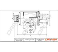 Filtro carburante Filtro per condotti/circuiti DP1110.13.0269 Drve+