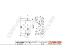 Filtro carburante Filtro per condotti/circuiti DP1110.13.0293 Drve+ per AUDI