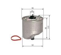 Filtro carburante Filtro per condotti/circuiti F 026 402 864 BOSCH per FORD