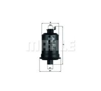 Filtro carburante KNECHT KL 129