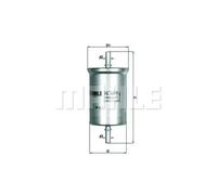 MAHLE ORIGINAL Filtro Carburante KL 165/1 Filtro Combustibile NISSAN,SMART,PICK UP (D21),FORTWO Coupé (451),FORTWO Cabrio (451)