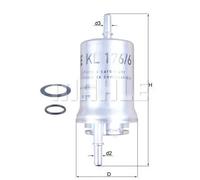 Filtro carburante Filtro per condotti/circuiti KL 176/6D KNECHT per SKODA SEAT