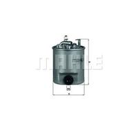 Filtro carburante Filtro per condotti/circuiti KL 195 MAHLE per MERCEDES-BENZ