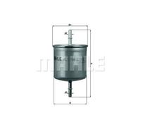Filtro carburante Filtro per condotti/circuiti KL 196 MAHLE per VOLVO V70 I