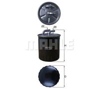 Filtro carburante Filtro per condotti/circuiti KL 313 KNECHT per MERCEDES-BENZ
