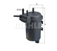 Filtro carburante Filtro per condotti/circuiti KL 432 MAHLE per RENAULT