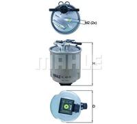 Filtro carburante Filtro per condotti/circuiti KL 440/39 KNECHT per NISSAN