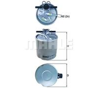 Filtro carburante Filtro per condotti/circuiti KL 440/40 MAHLE per NISSAN