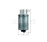 Filtro carburante Filtro per condotti/circuiti KL 506 MAHLE per LAND ROVER