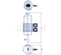 Filtro carburante Filtro per condotti/circuiti KL 510 KNECHT per HONDA ACCORD VI