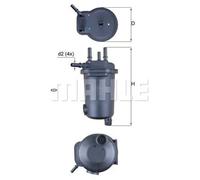 Filtro carburante Filtro per condotti/circuiti KL 632D KNECHT per RENAULT NISSAN