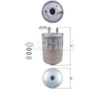 Filtro carburante Filtro per condotti/circuiti KL 752/2D MAHLE per RENAULT