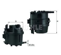 Filtro carburante Filtro per condotti/circuiti KL 779 KNECHT per PEUGEOT FORD