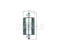 Filtro carburante MAHLE KNECHT KL 86