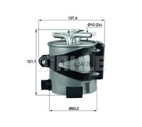 MAHLE ORIGINAL KLH 44/25 Filtro carburante