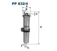 Filtron Filtro carburante PP 832/4 per BMW 7