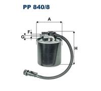 Filtro carburante Filtro per condotti/circuiti PP 840/8 FILTRON