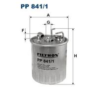Filtro carburante Filtro per condotti/circuiti PP 841/1 FILTRON