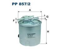 Filtro carburante Filtro per condotti/circuiti PP 857/2 FILTRON per NISSAN