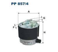 Filtro carburante Filtro per condotti/circuiti PP 857/4 FILTRON per NISSAN