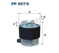 Filtro carburante Filtro per condotti/circuiti PP 857/5 FILTRON per NISSAN