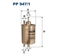 Filtro carburante Filtro per condotti/circuiti PP 947/1 FILTRON per PUCH
