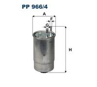 Filtro carburante Filtro per condotti/circuiti PP 966/4 FILTRON per FIAT PEUGEOT