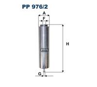 Filtro carburante Filtro per condotti/circuiti PP 976/2 FILTRON per ALPINA BMW