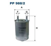 Filtro carburante Filtro per condotti/circuiti PP 988/2 FILTRON per RENAULT