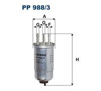 FILTRON-Filtro Carburante Logan 1,5Dci 220X90X90mm