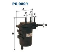 Filtro carburante Filtro per condotti/circuiti PS 980/1 FILTRON per RENAULT