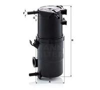 Filtro carburante Filtro per condotti/circuiti WK 10 034 z MANN-FILTER per VW