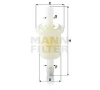 Filtro carburante Filtro per condotti/circuiti WK 21 (10) MANN-FILTER per LIGIER