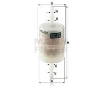 MANN-FILTER Filtro carburante WK 42/1