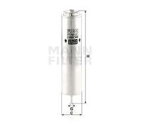 Filtro carburante Filtro per condotti/circuiti WK 5005/1 z MANN-FILTER per MINI