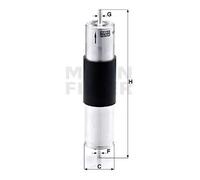 Filtro carburante Filtro per condotti/circuiti WK 521/3 MANN-FILTER per BMW X5