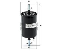 Filtro carburante Filtro per condotti/circuiti WK 55/2 MANN-FILTER per DAEWOO