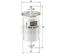 MANN-FILTER, WK 612/6 Filtro carburante | Per Autovetture, Protezione alimentazione, Protezione iniettori, Carburante pulito, Qualità originale OE