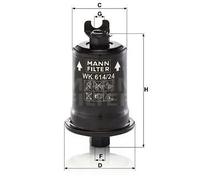 Filtro carburante Filtro per condotti/circuiti WK 614/24 x MANN-FILTER