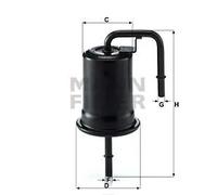 Filtro carburante MANN-FILTER WK 614/45