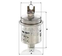 Filtro carburante Filtro per condotti/circuiti WK 68/1 x MANN-FILTER per HONDA
