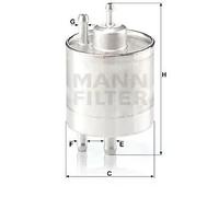 Filtro carburante Filtro per condotti/circuiti WK 711/1 MANN-FILTER