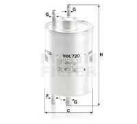 Filtro carburante Filtro per condotti/circuiti WK 720 MANN-FILTER per PUCH