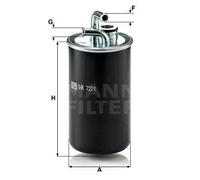 MANN-FILTER WK 722/1 Filtro carburante - per Autovetture + veicoli commeriali